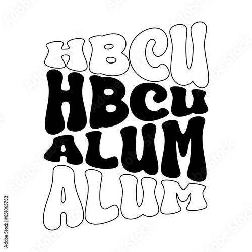 HBCU Alum Vector Design on White Background