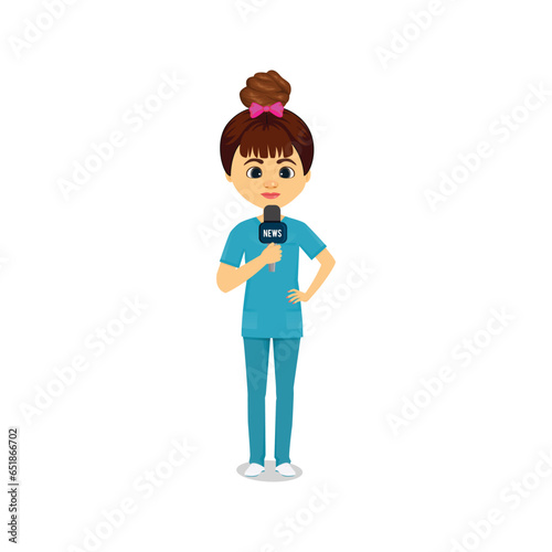 news reporter girl