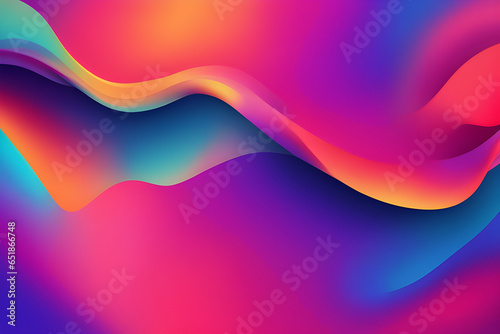 Colorful background with gradient colors designed with fluid shapes ai generated 