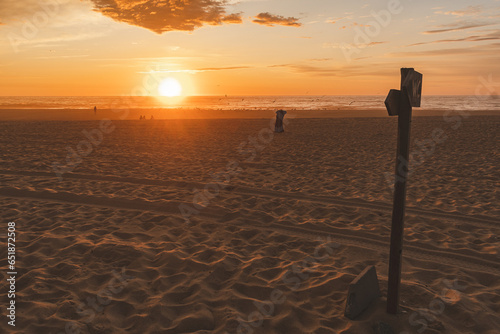 sunset on the beach