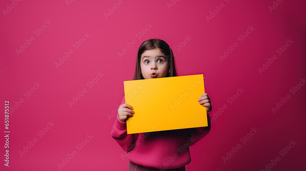 girl holding blank sign girl holding blank sign