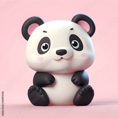 panda in cartoon