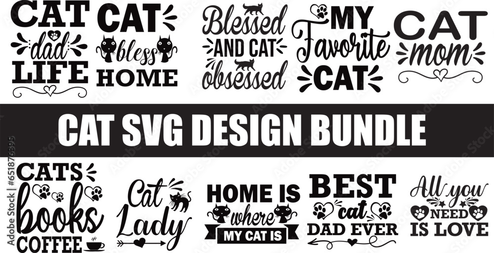 Cat SVG  design Bundle