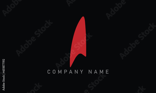 shark fin logo design, suitable for gaming companies or tourism companies
