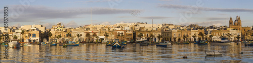 Panoramic Skyline over Water