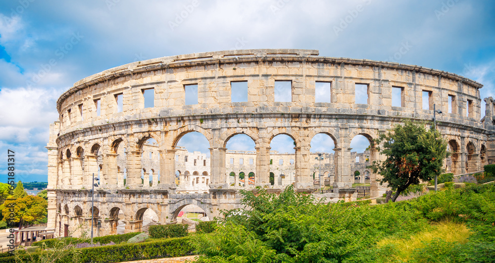 Ancient Roman Amphitheatre, Pula in Croatia Ancient Roman Amphitheatre, Pula in Croatia