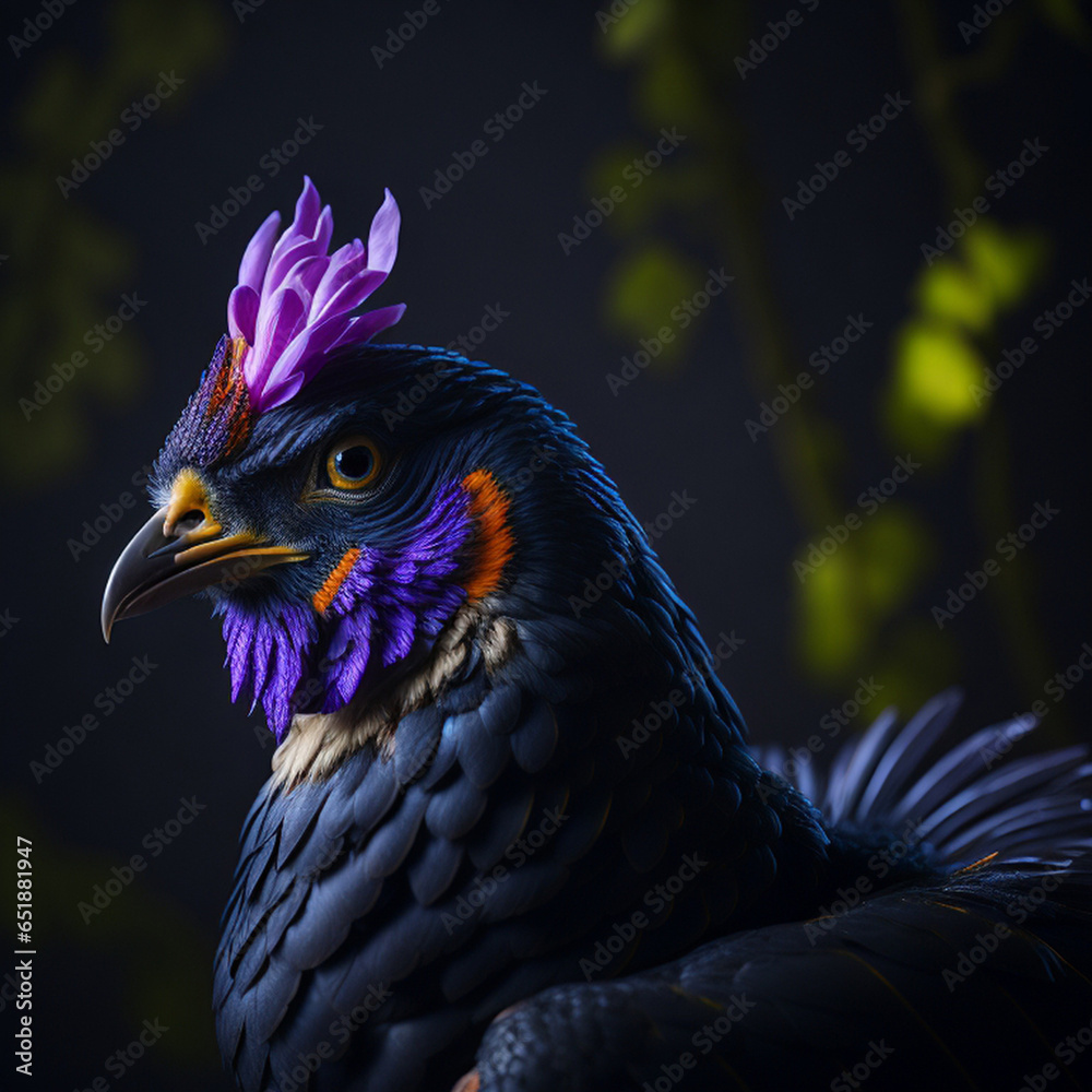 Fototapeta premium Chicken photography, generative ai