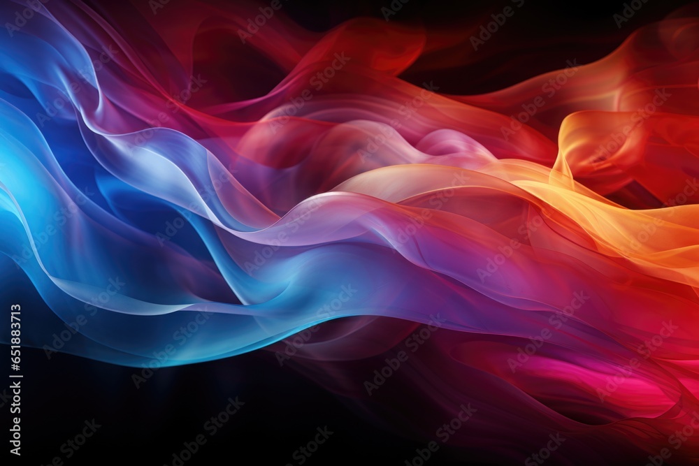 Fototapeta premium mesmerizing red and orange smoke background