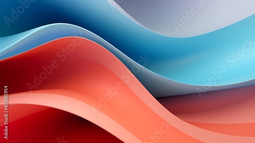 3d shape abstract vectorial modern minimal background. Experience the Fusion of 3D Realistic Geometry with Trending Colors in this Abstract Design, 3D illustration, a colorful art work with shapes. photo