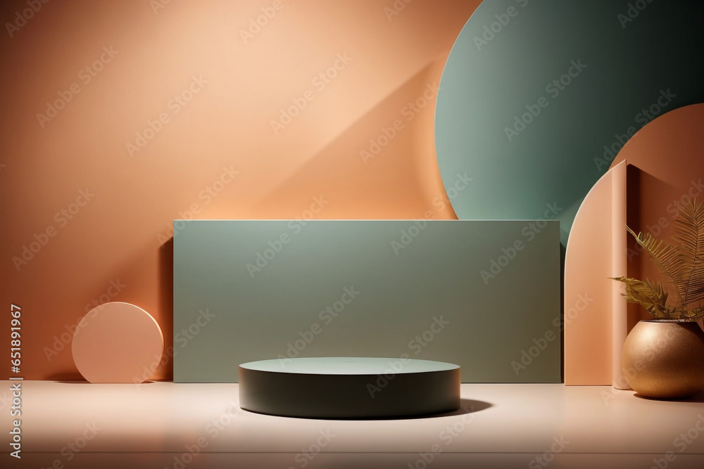 Product showcase,Luxury podium,Glowing Podium