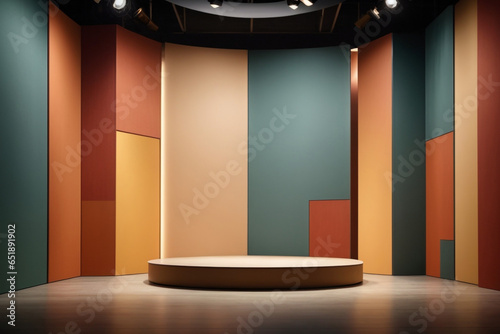 Luxury podium background,Product showcase ,product stage 