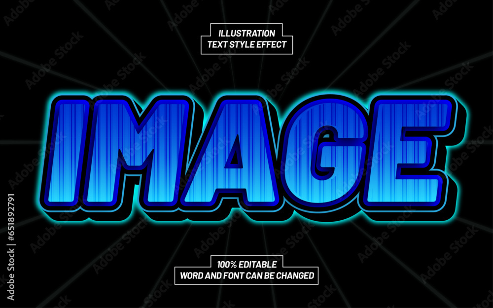 Image 3D Bold Text Style Effect