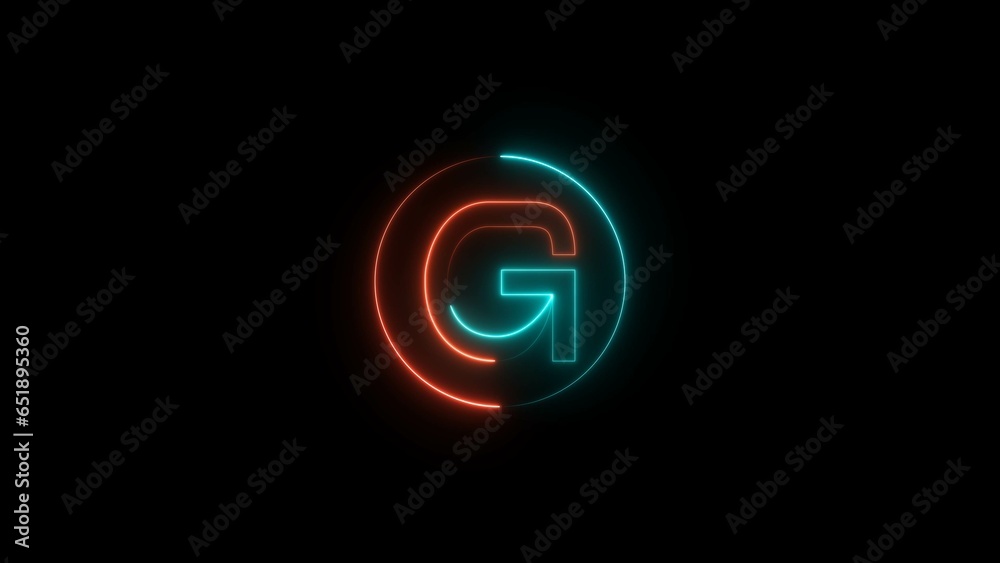 abstract glowing neon text illustration 4k abstract glowing neon text illustration 4k