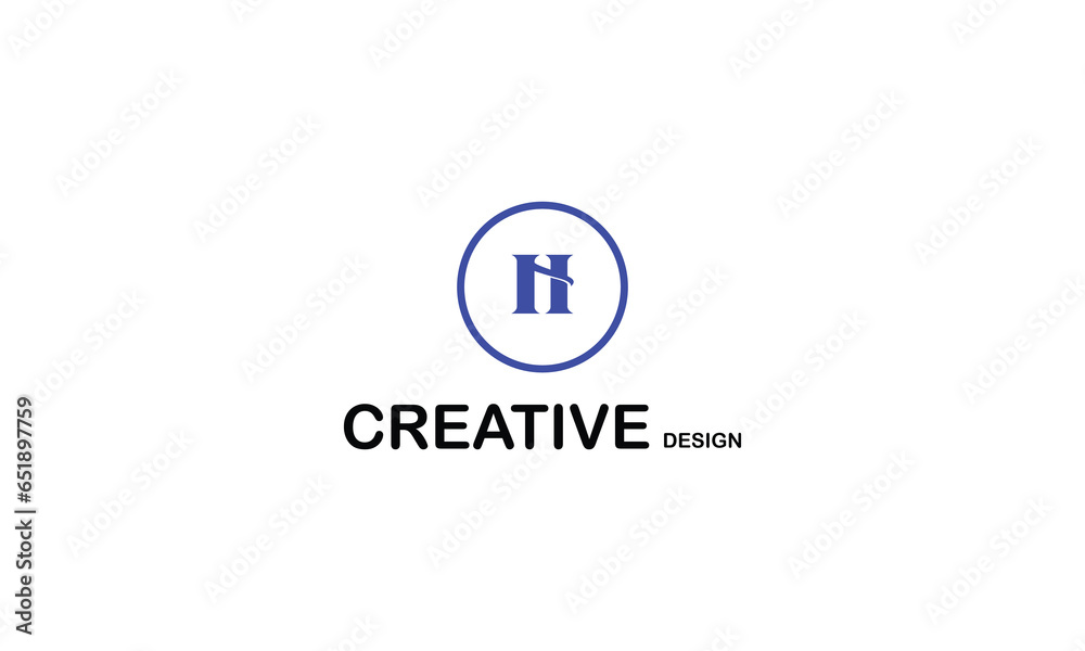 N H circle style creative minimal brand company blue logo design.
N H circle style creative minimal brand company blue logo design.