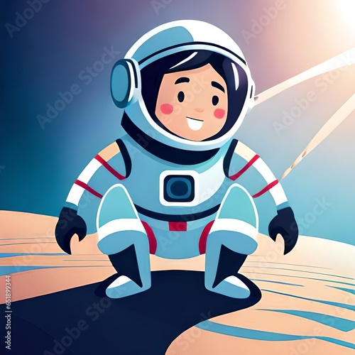 astronaut on the moon