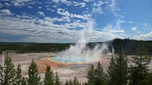 Grand Prismatic Spring, Midway Geyser Basin, Yellowstone National Park, Wyoming, United States of America photo