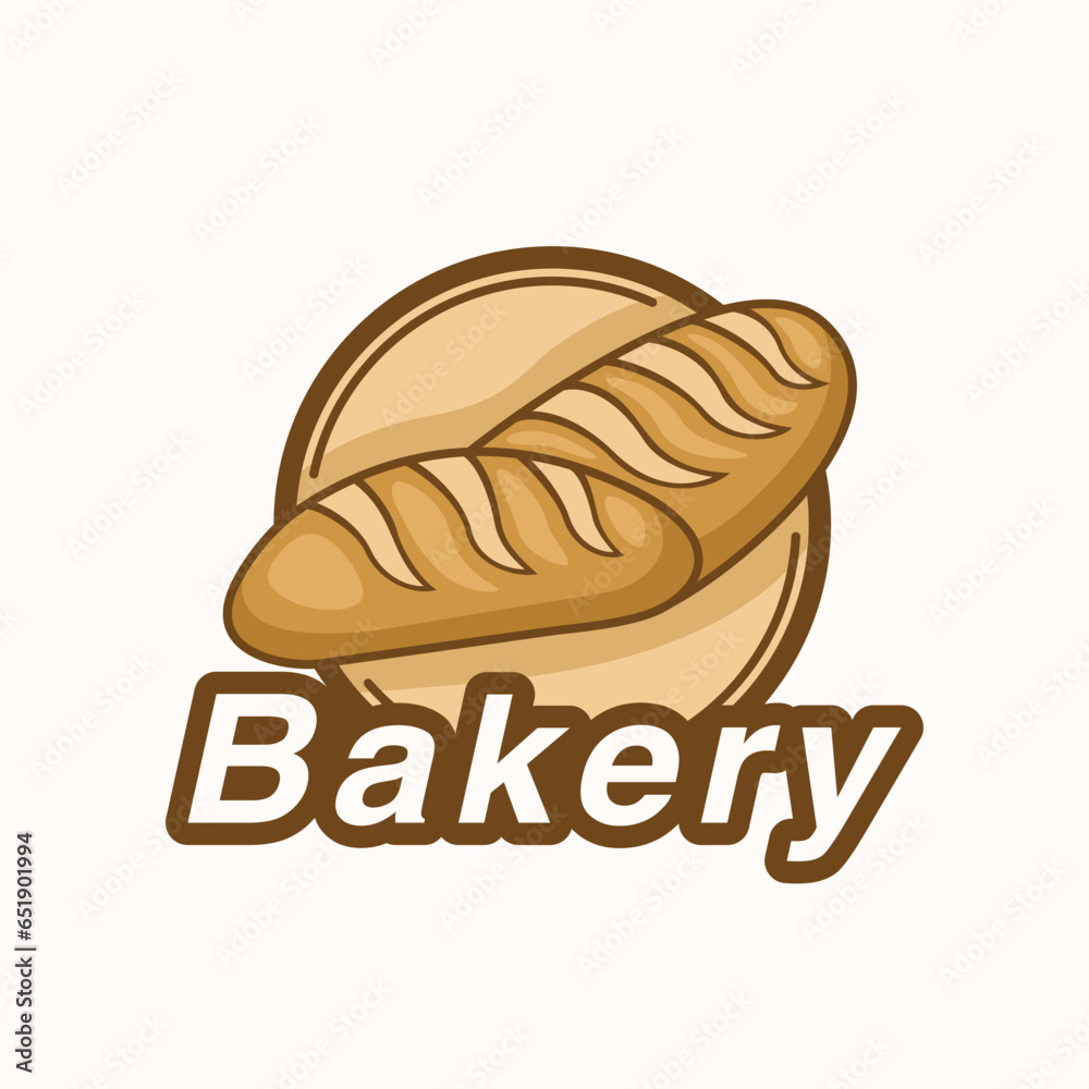 Bakery bread vector logo design Bakery bread vector logo design