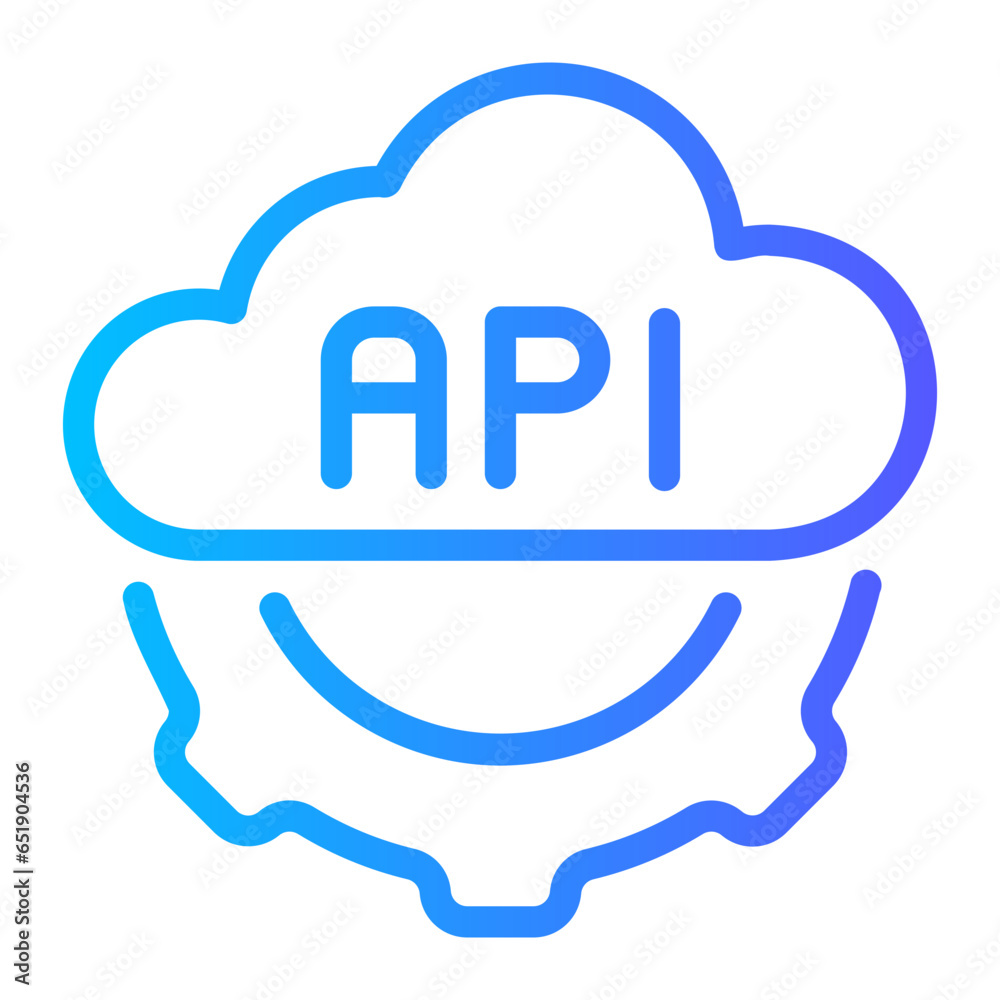 api gradient icon api gradient icon
