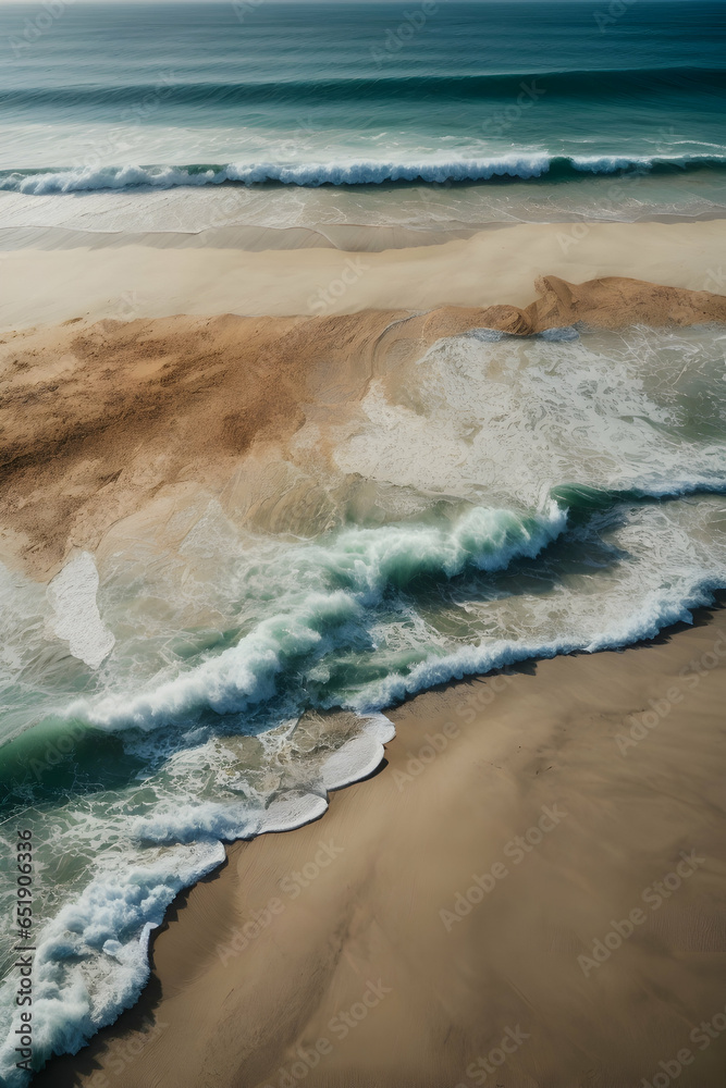 Ocean water and sand texture