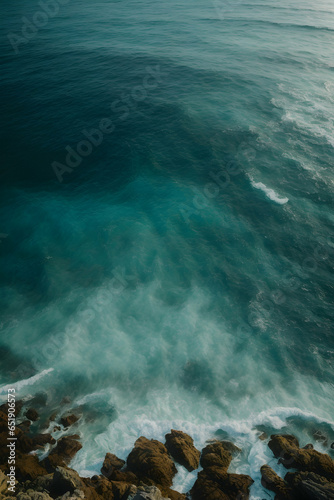 Ocean water and sand texture