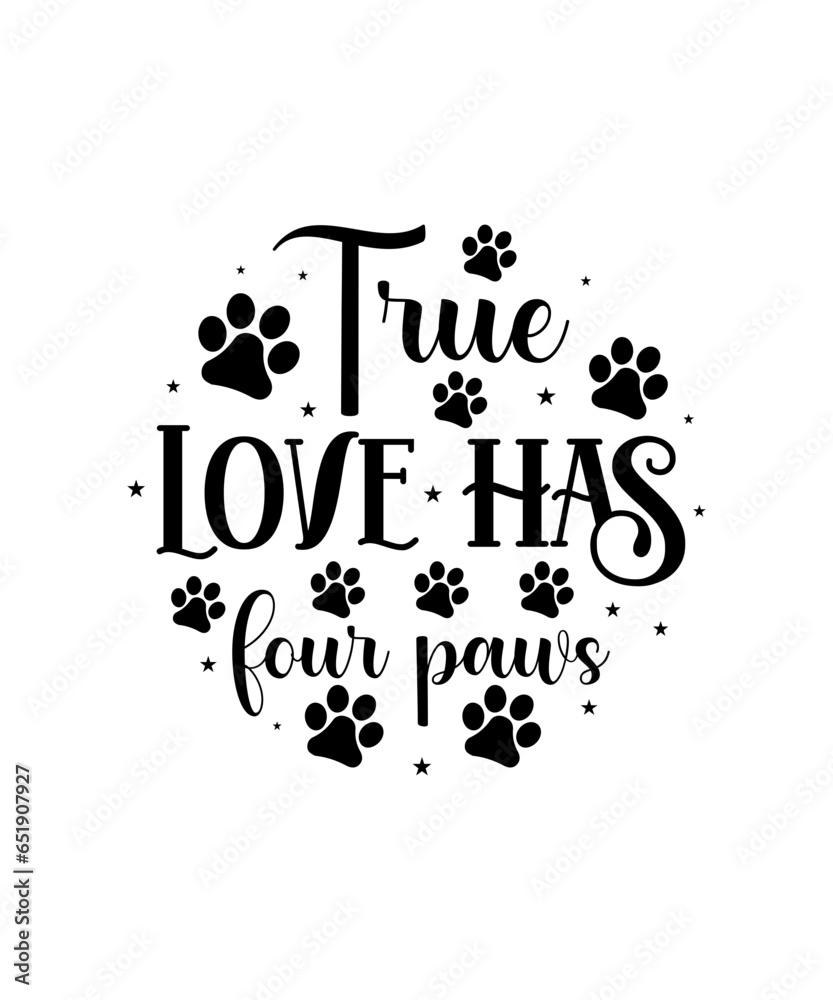 Dog Clipart Bundle, Dog Svg Bundle, Paw Prints Svg, Dog Monogram Svg