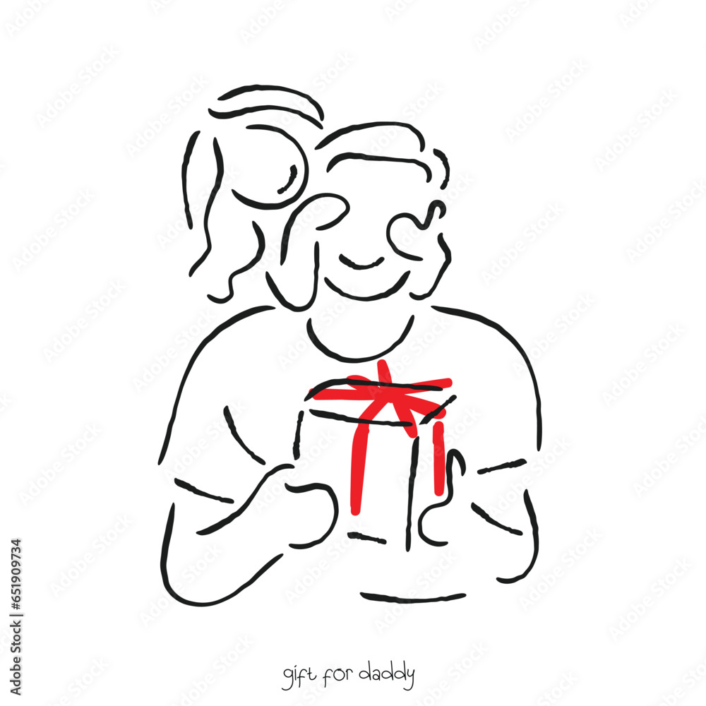fathers day line art vector fathers day line art vector