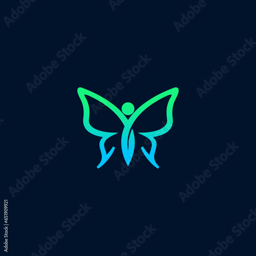 butterfly logo design