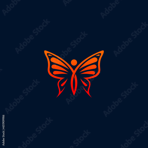 butterfly logo design