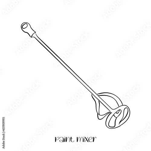 illustration of a mixer