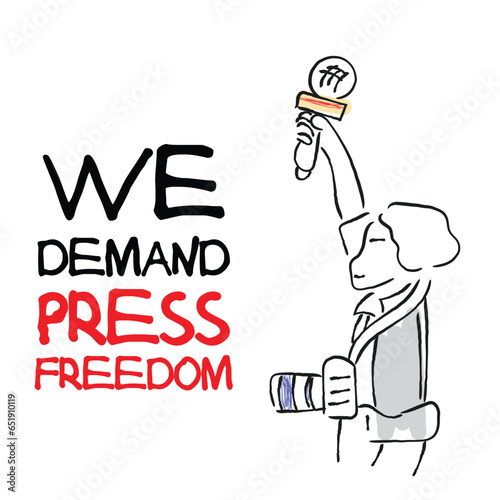 media freedom vector art