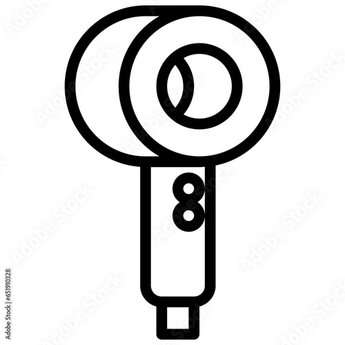 HAIR DRYER filled outline icon,linear,outline,graphic,illustration