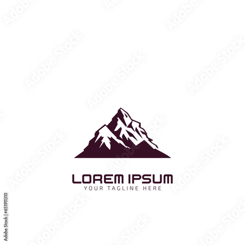 Mountain icon set. Mountain in trendy flat style. Vector illustration on a white background