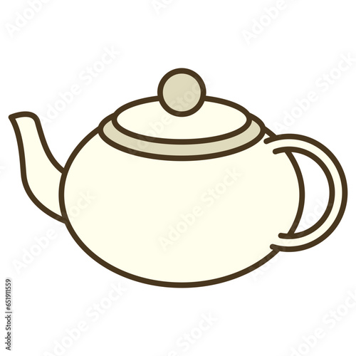 teapot isolated on white