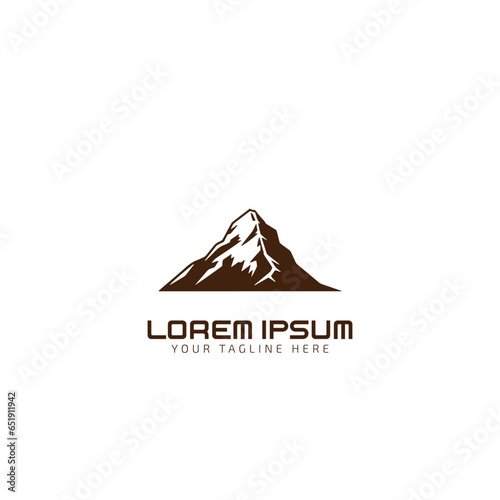 Mountain Silhouette logo, vector, icon Template