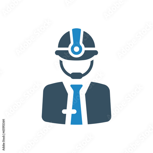 contractor icon vector illustration