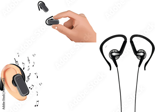 Mini portable earphone for your phone to listen to music-
