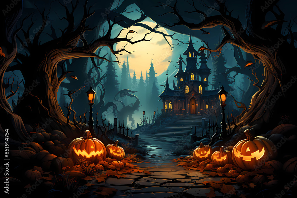 halloween background with pumpkins halloween background with pumpkins