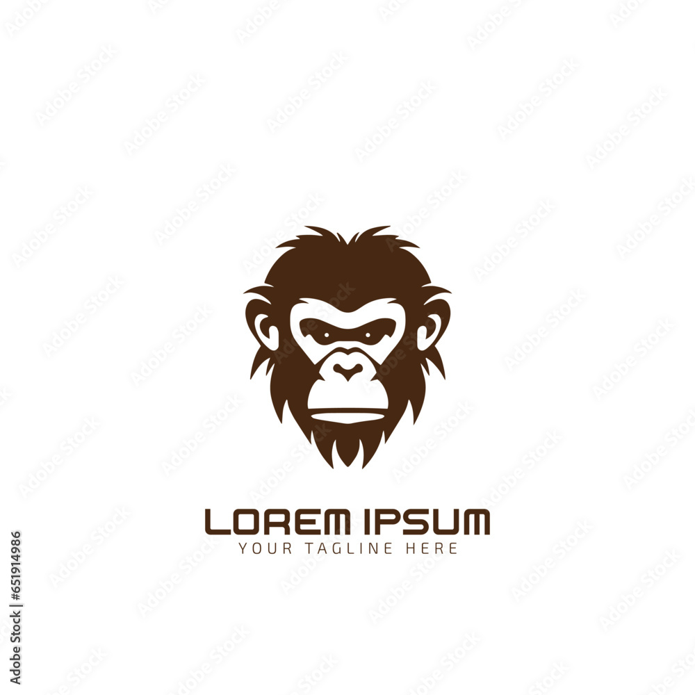 gorilla or chimpanzee or monkey icon. Collection of high quality logo for mobile concepts and web apps. gorilla or chimpanzee in trendy flat style. Vector illustration on a white background gorilla or chimpanzee or monkey icon. Collection of high quality logo for mobile concepts and web apps. gorilla or chimpanzee in trendy flat style. Vector illustration on a white background