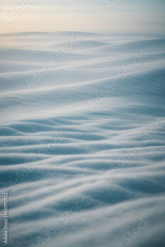 Abstract lines of winter texture background in white color