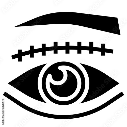 BLEPHAROPLASTY filled outline icon,linear,outline,graphic,illustration