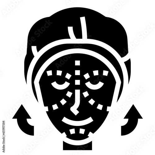 FACE LIFT filled outline icon,linear,outline,graphic,illustration