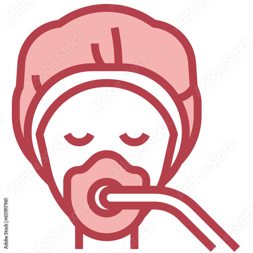 LOCAL ANESTHESIA filled outline icon,linear,outline,graphic,illustration