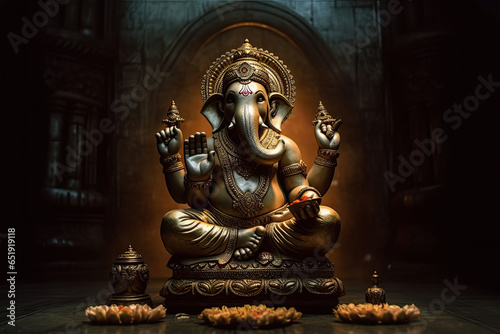 a Lord Ganpati, Ganesha. Generative Ai