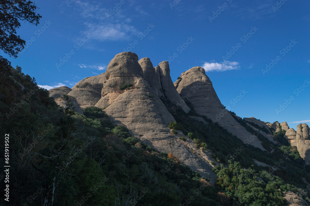 Montserrat Mountain in Catalunya in Southern Spain, Europe