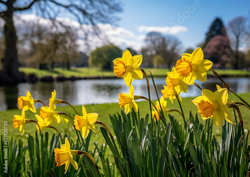 Spring with daffodils