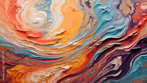 abstract background marbled acrylic and oil paint texture