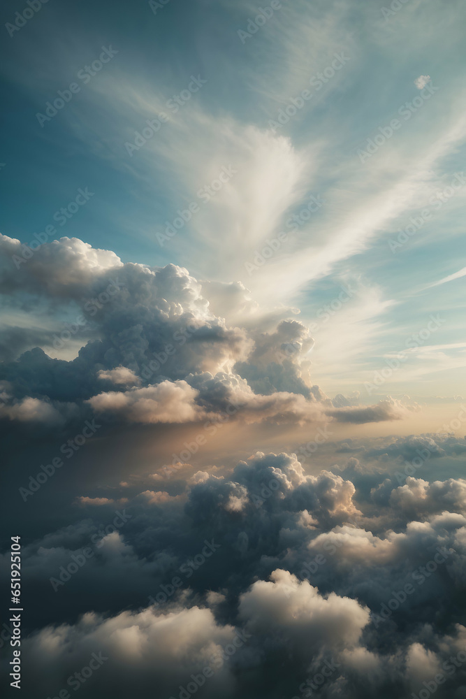 Cloud background created using AI generative tools with realistic photo method Cloud background created using AI generative tools with realistic photo method