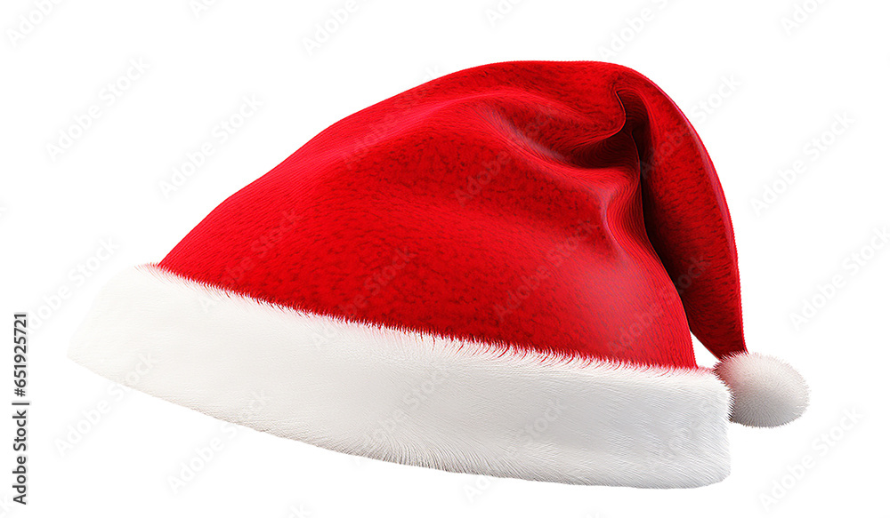 santa claus red hat isolated on clear background santa claus red hat isolated on clear background