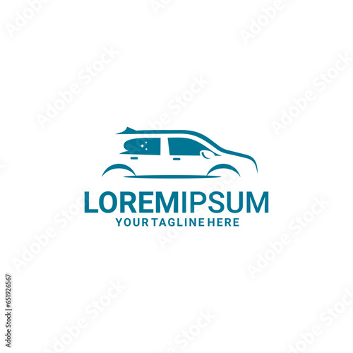 Abstract car logo, sale and rent automotive