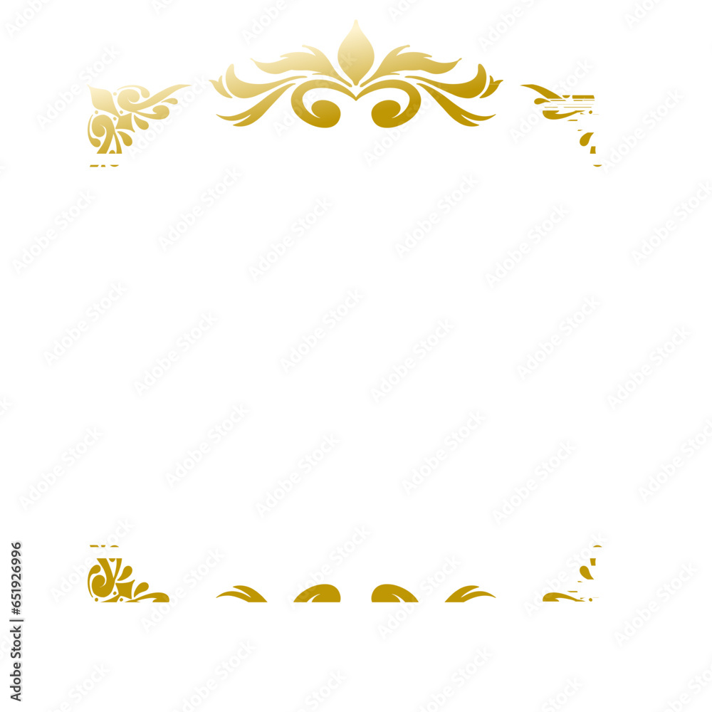 Illustration the luxury gold pattern ornament frame borders Illustration the luxury gold pattern ornament frame borders